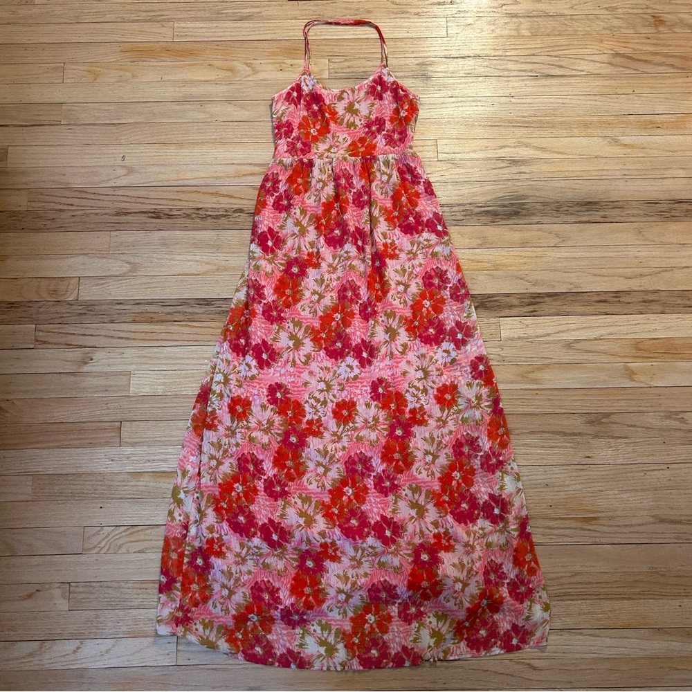 Floral Pink Maxi Dress
